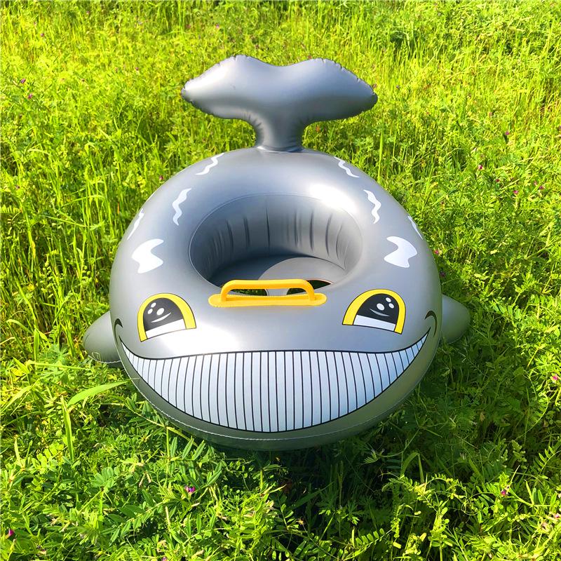 Children s Animal Inflatable Swim Ring with Handles – Cartoon Design