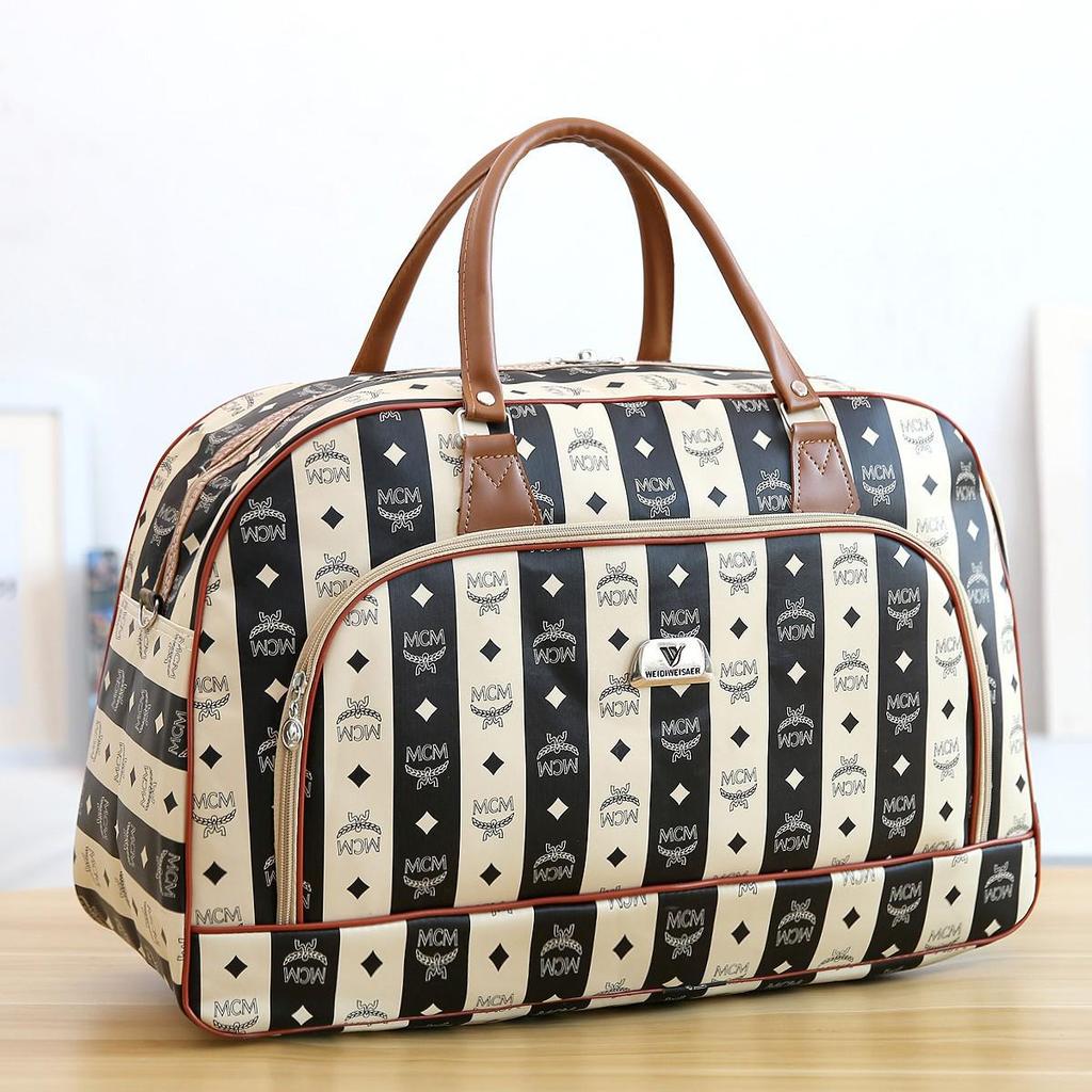 Geantă mare pentru Weekender din pânză la modă Geantă de călătorie pentru noapte Geantă de transport cu geantă pentru pantofi Genți de weekend Duffel