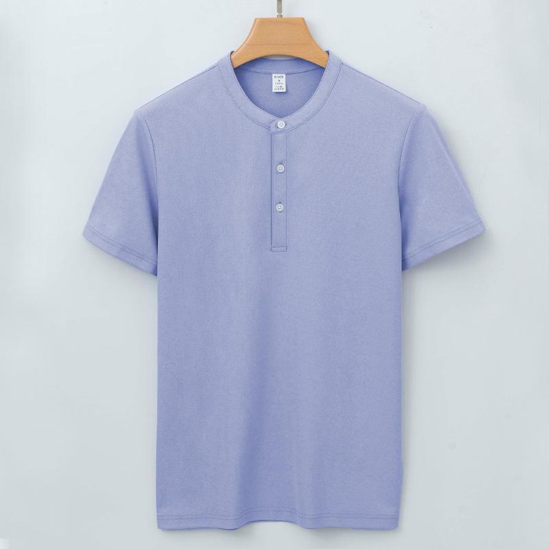 

Футболка мужская с короткими рукавами, круглым воротом, длинная, хлопковая американская мужская рубашка Henry XXXXL