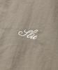 Slit Studio Lettering Windbreaker Jacket Brown