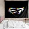 67 Print Tapestry, Backdrop, Easy Setup, Ideal for Bedroom, Office & Living Room, with Aesthetic Wall Hanging Decor.