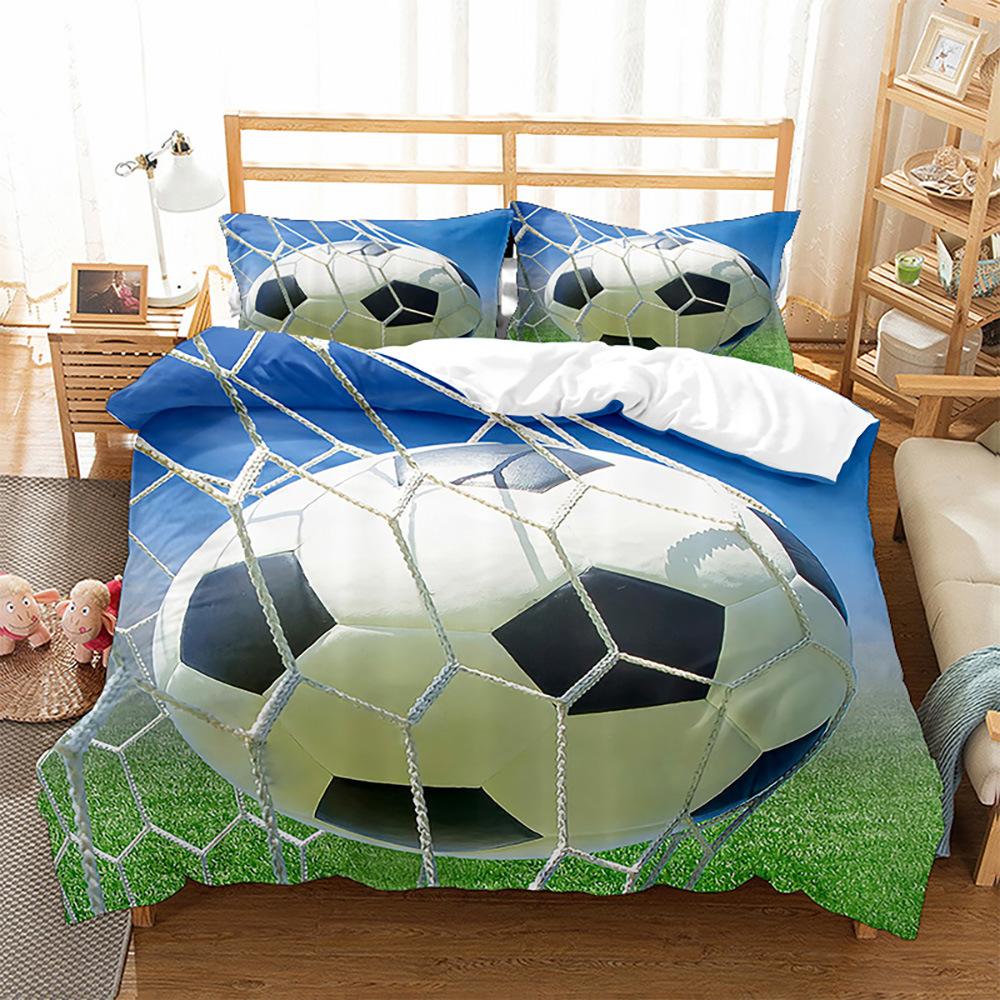 Ball Sports/Football/World Cup 3D Digital Printing Bedding Three-Piece Set