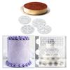 Reusable Cake Decorating Templates for Desserts Coffee Art Baking Birthday Party Lace Floral Designs Pastry DIY Decorating Tools