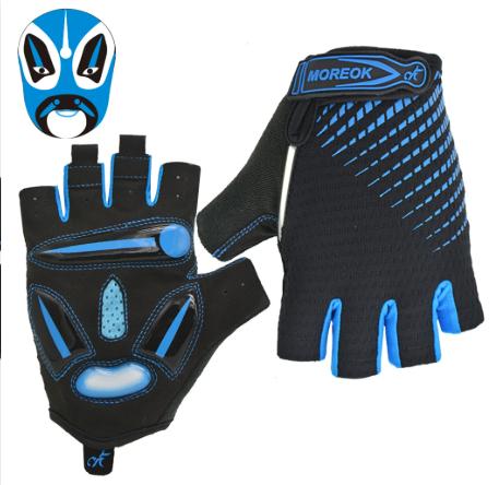 

Breathable Half Finger Cycling Gloves Men Women Silicone Grip Mountain Bike MTB Road Bicycle Gloves Summer Sports Riding Gear S синий