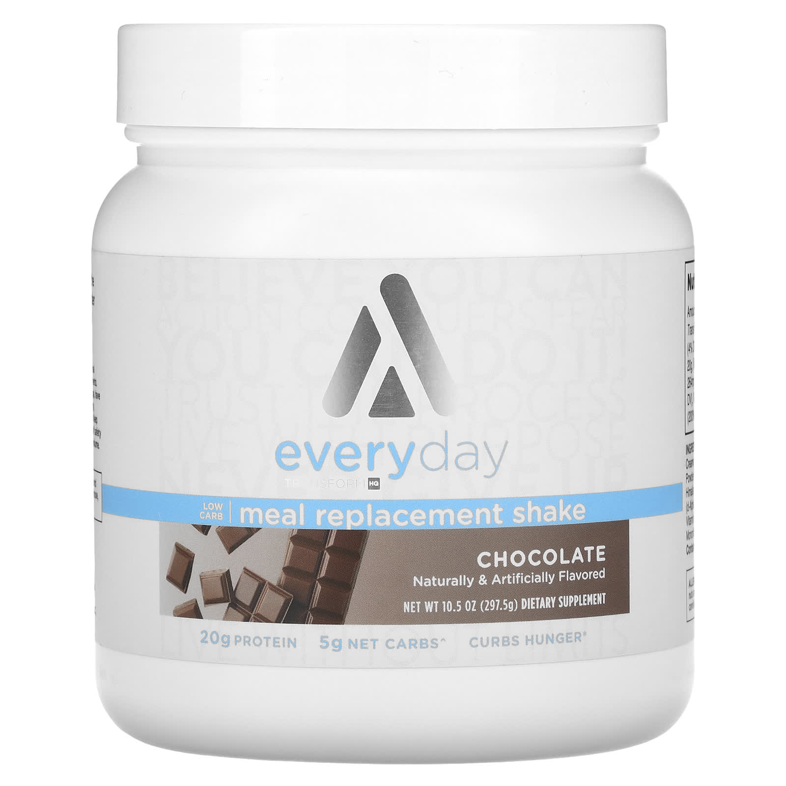 

Everyday Meal Replacement Shake, Chocolate Flavor, 297.5G(10.5Oz)