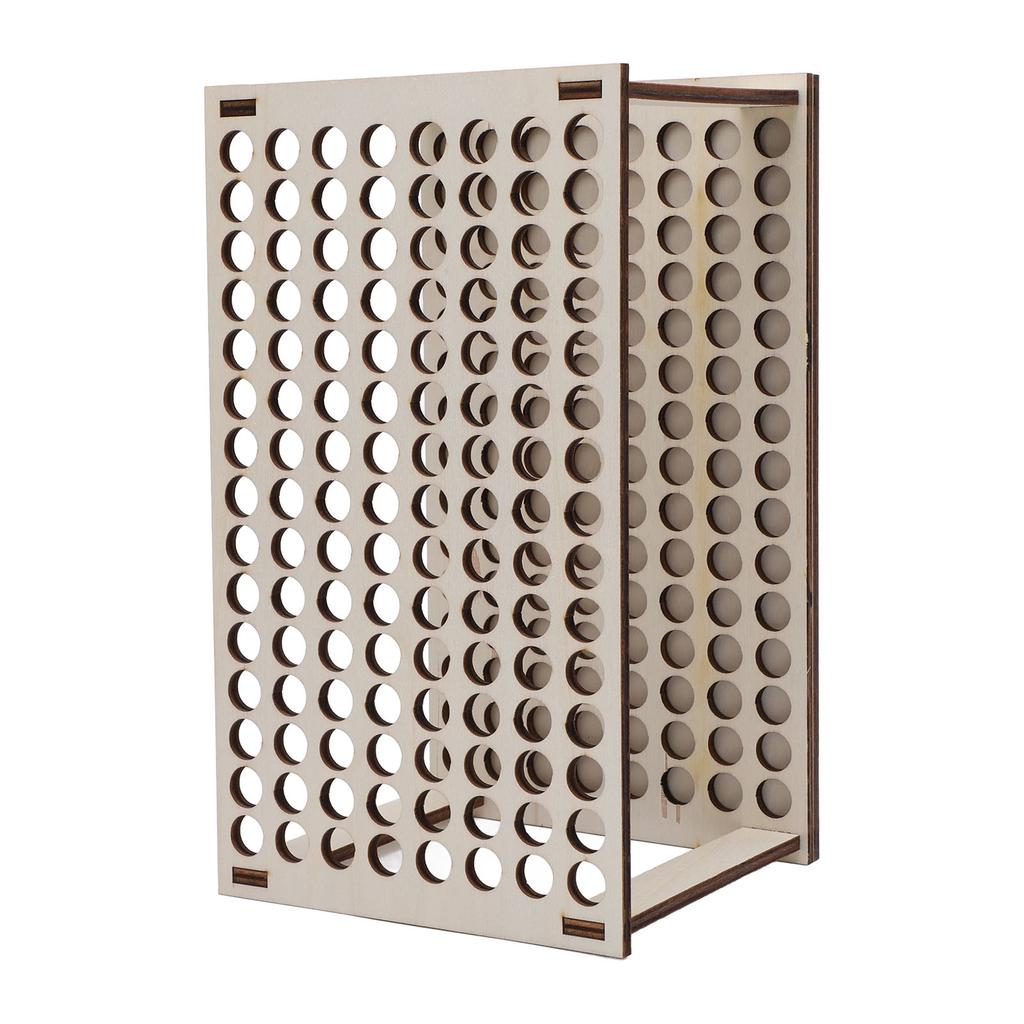 Pencil Storage Holder Multi Holes Detachable Space Saving Wood Structure Desktop Pen Organizer for