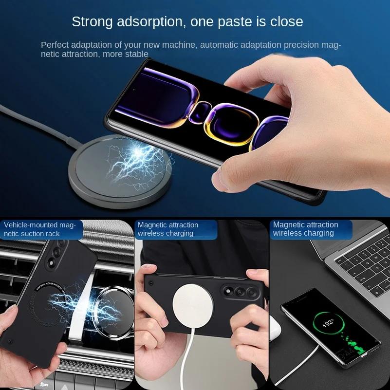 For Oneplus Nord 1+nord Case for Magnetic Frameless Hard PC Phone Case for One Plus Nord CE Shockproof Matte Cover