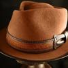 Vintage Fedora Boater Hat Top Hat Victorian Age Wool Short Brim Top Hat Old-fashioned Magician Hat for Ladies