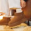3156 Cotton Shoes Snow Boots New Winter Thickened Warm Cotton Shoes One Pedal Thick-soled Retro Cotton Boots