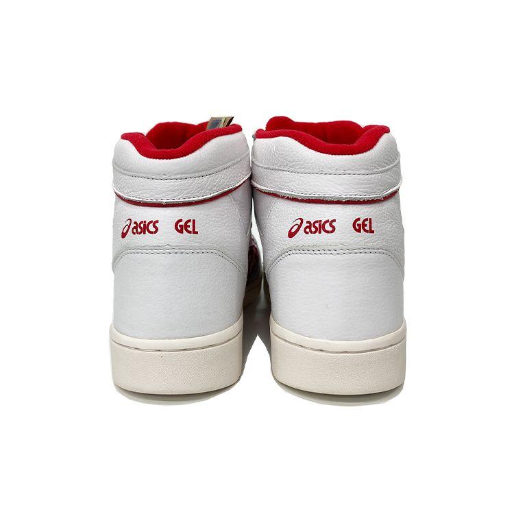 Asics All Court Alpha-L Mesh Versatile Trendy High-Top Retro Basketball Shoes Unisex Sneaker White Red 1203A170-100