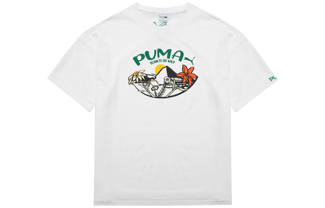 PUMA Drop Shoulder Sleeve T Shirt Women s White 536730-02 XL
