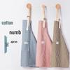 Dapeng Cotton Linen Striped Apron