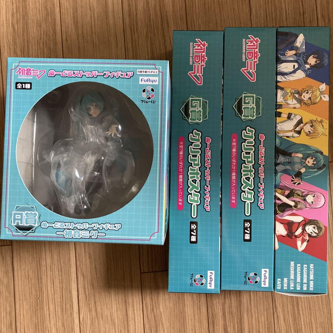 

[Б/У] Лотерея Furyu Hatsune Miku Приз A Фигурка-подставка для лапши Приз G 3 предмета
