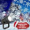 Natale Grande Decorazione Proiettore Luce Fiocco di Neve Festa di Natale Laser Led Luce da Palco Rotante Illuminazione Natalizia Decorazione Giardino
