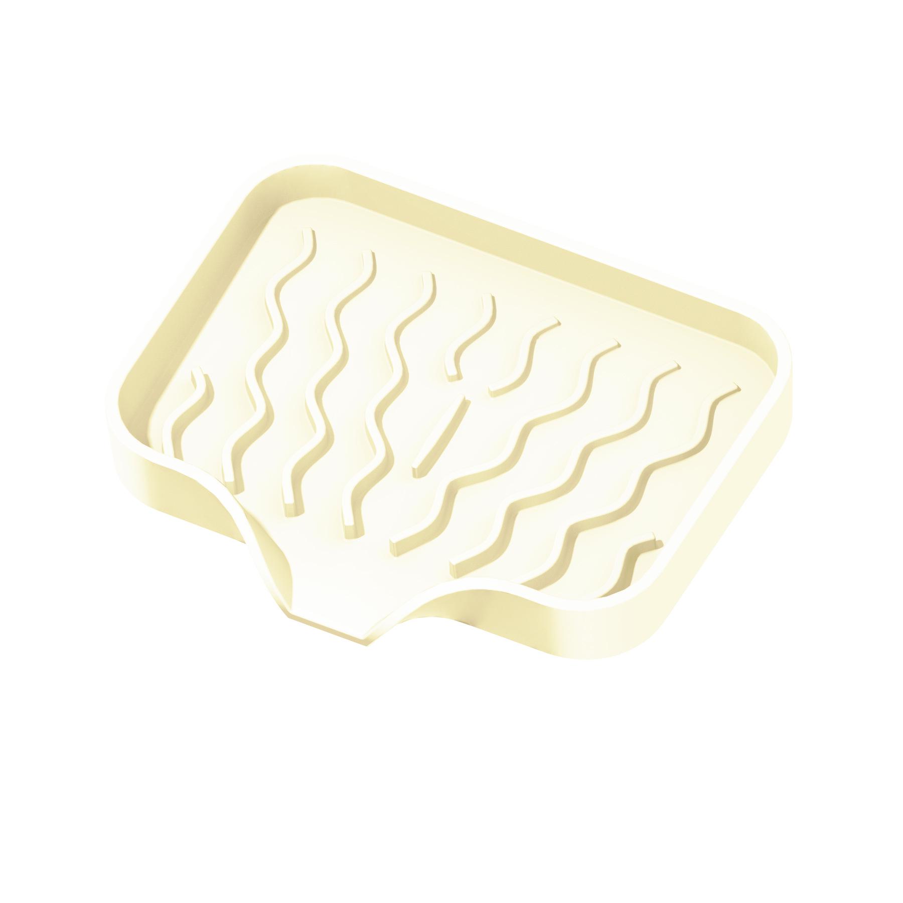 

Silicone Non-slip Bathroom Soap Dish with Drainage