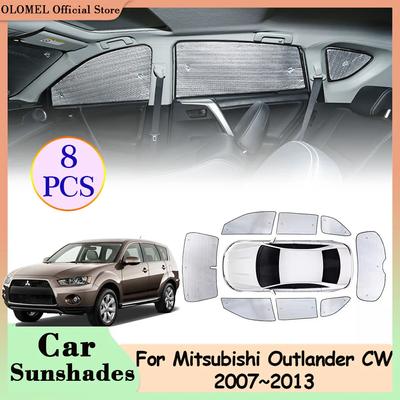 Pro Mitsubishi Outlander CW ZG ZH 2007~2013 Sluneční clony do auta Plné krytí předního okna Zadní boční kryt čelního skla Příslušenství
