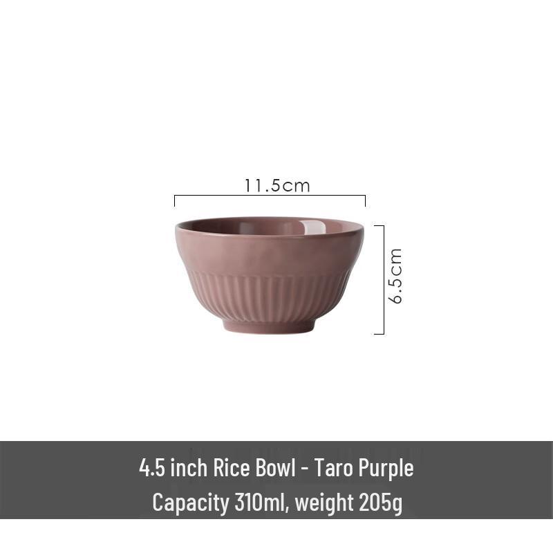 ZISIZ Ceramic Rice Bowl Set
