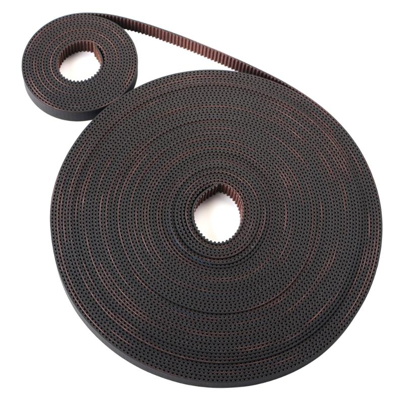 3D Printing  Timing Belt, 2M 5M  Open Timing Belt 9mm Width Rubber Fiberglass Fit for RepRap a  Rostock