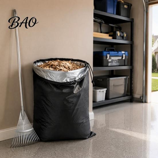 Leaf Shredder Collection Bag 1/2Pcs Wood Chipper Bags, Large Capacity Oxford Cloth Drawstring Bag, Lawn Grass Clipping Catcher Heavy Duty Storage for