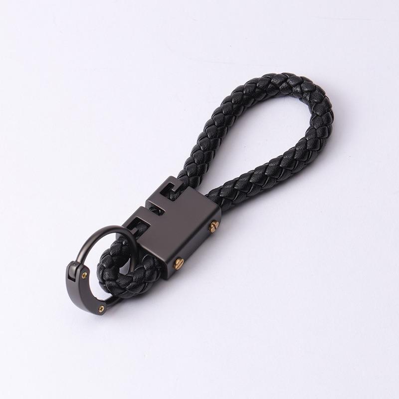 Fashion Leather Braided Rope Keychain Keyring Car Accessory For BMW Series X1 X3 X4 X6 E90 E91 I3 I4 F30 F48 F30 F10 E30 E34 F02 jbdf70