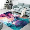 Skandinávský Rendering Dekorace Obývacího Pokoje Koberec Fialový Abstraktní Ložnice Noční Velký Koberec