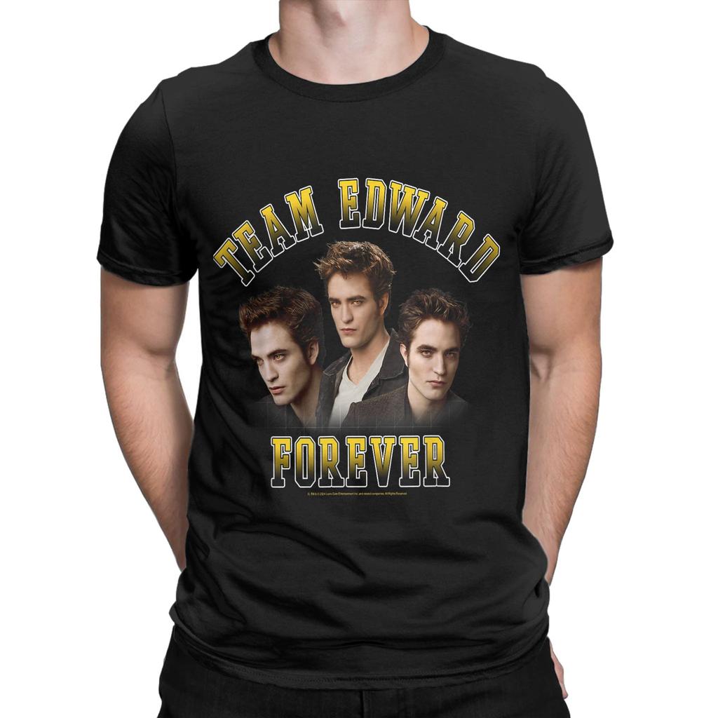 Funny Edward Cullen Pure Cotton T-Shirt For Mens Summer Funny T-Shirts O Neck Leisure Tee Shirt Plus Size Custom Logo Clothes