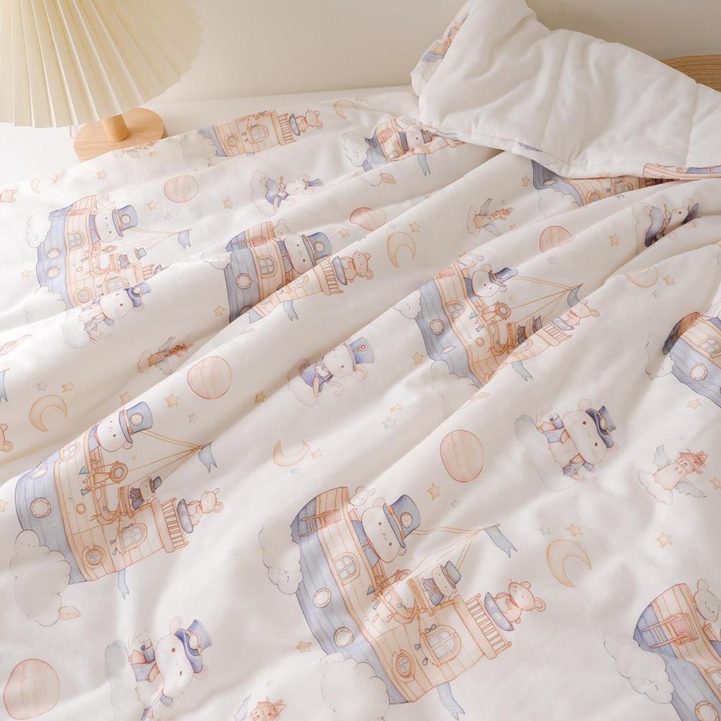 All-Season Cotton Baby Quilt for Nursery and Naptime