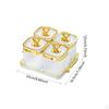 Appetizer Tray with Divided Design for Home Parties and Dried Fruits