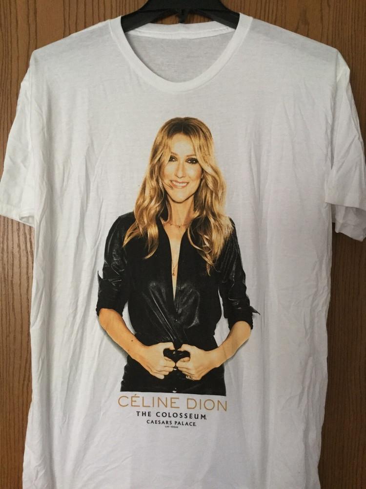 

VTG Celine Dion The Colosseum Heavy Cotton White T Shirt S-5XL UR717 Unisex T-Shirt M