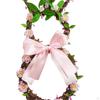 Easter Bunny Wreath Green Leaves Front Door Gift Artificial Flower Garland for
