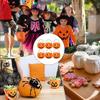 Halloween Candy Bucket 6 Pieces Halloween Ghost Candy Holder Jack O Lantern Storage Jars For Holiday Fall Festival Events School