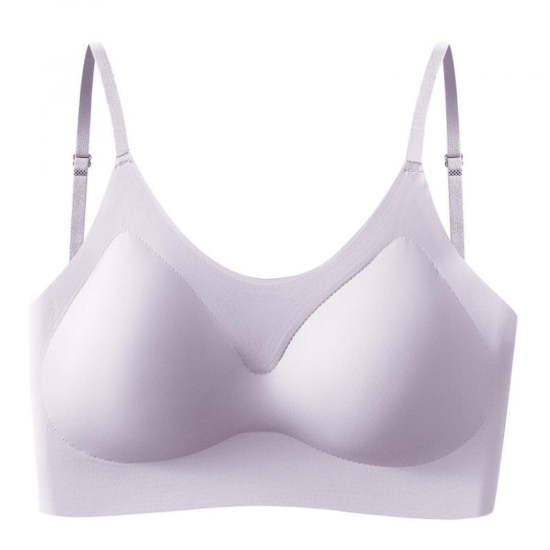 Liquid Foundation Invisible Underwear Women Pull Small Breasts Gather Thin Shoulder Straps Fashionable Women Chest Wrapping Women Seamless Back Bra