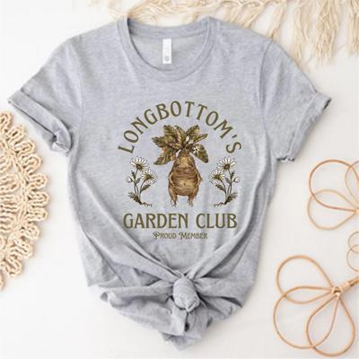 Tričko Zahradnický klub Longbottoma Tričko Magické botanické rostliny Trička Herbologie Mandragora Tričko Magický top Dámské topy s krátkým rukávem