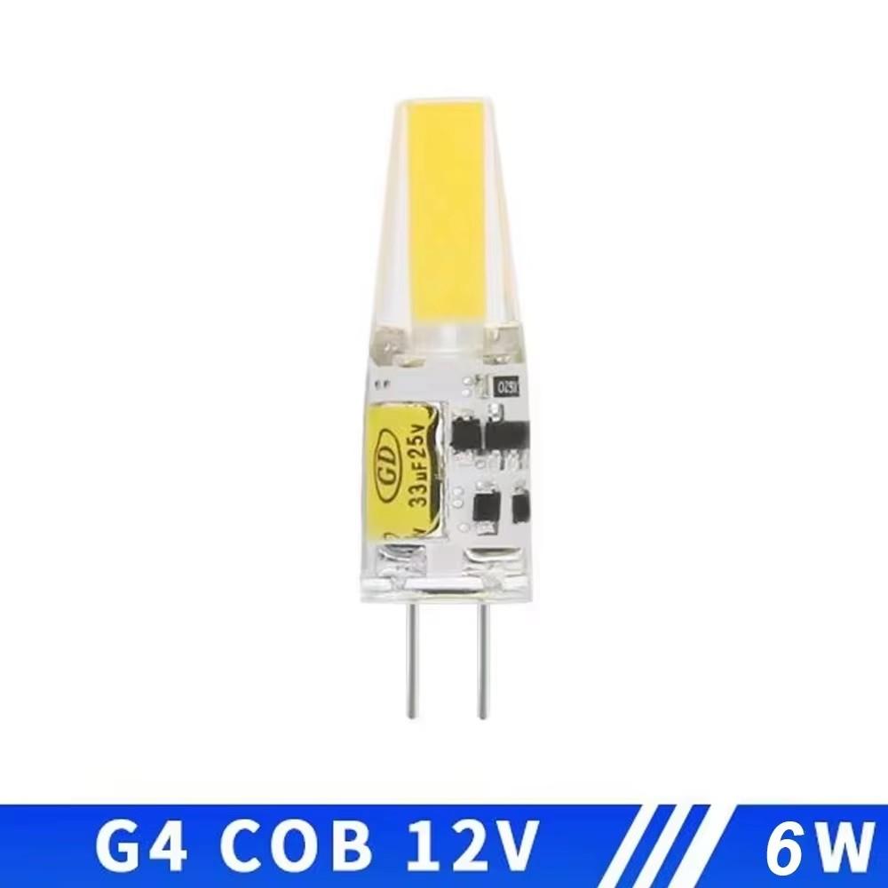 5pcs/lot G4 LED COB Lamps Dimmable 6W 9W COB LED Bulb AC/DC 12V 220V LED G9 COB Spotlight Chandelier Lighting Replace Halogen