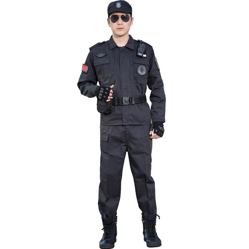 Schwarzes Langarm-Sicherheitsuniform-Set