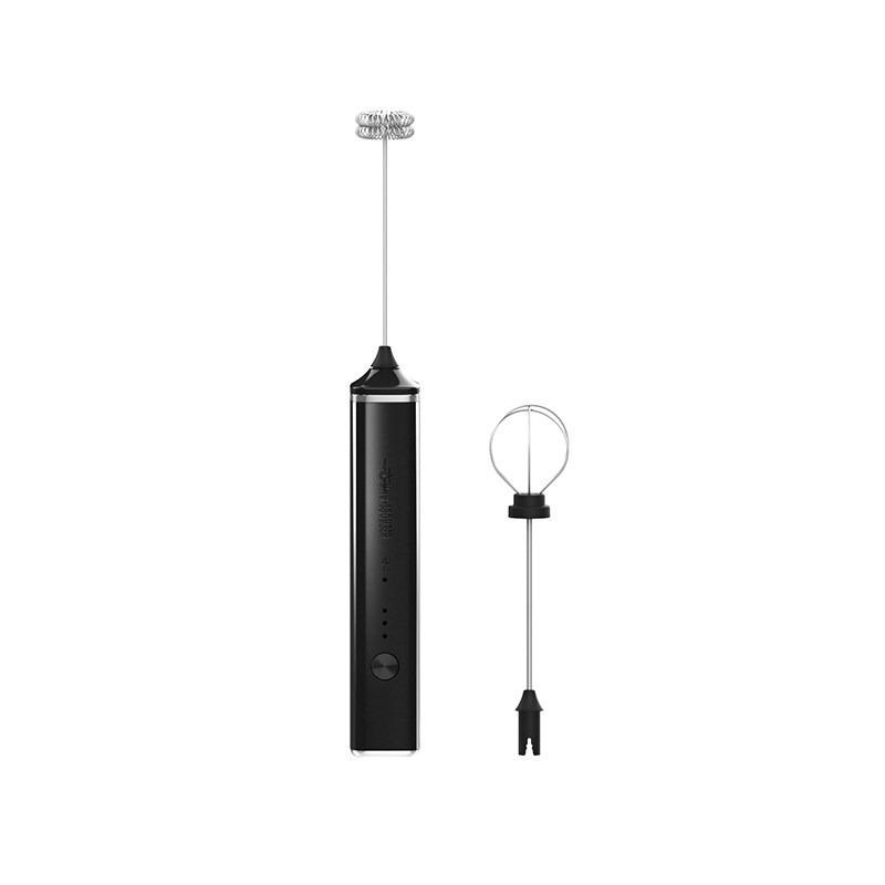 

JUSTINLAU Electric Milk Foam Machine Handheld Double Stick Milk Beater Eggs Foam Blender Portable Wireless Coffee Latte Frother чёрный