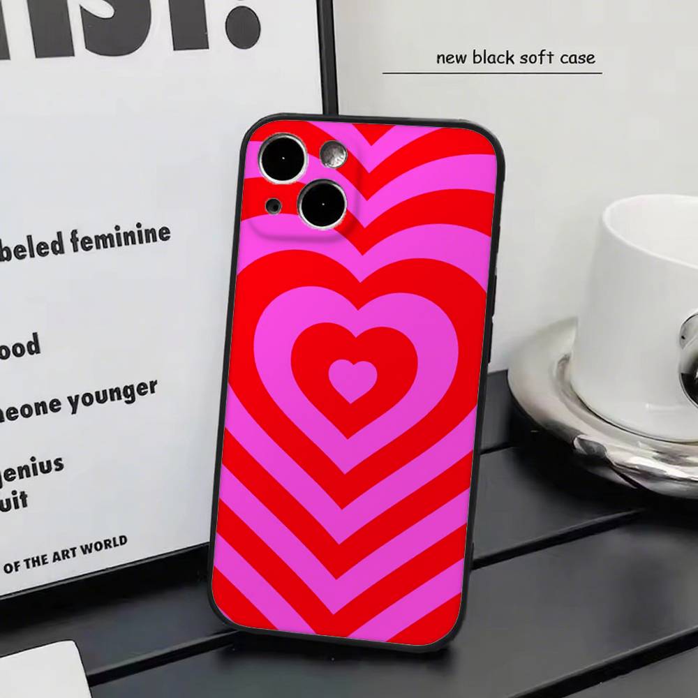 

Сердце Любви Для IPhone 13,17,11,12,16,14,15,Plus,Pro Max Мягкий Силиконовый Черный Чехол Для Телефона iphone 11 Pro Max