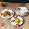 Rooster Series Traditional Oval Ceramic Fish Plate for Hotels & Restaurants