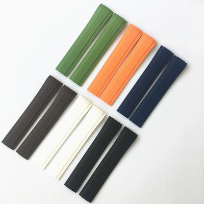 MREJUST 21 mm Schwarz Braun Grün Blau Weiß Orange Silikon-Gummi-Uhrenarmband für PP Patek Aquanaut Philippe 5167R 5167A