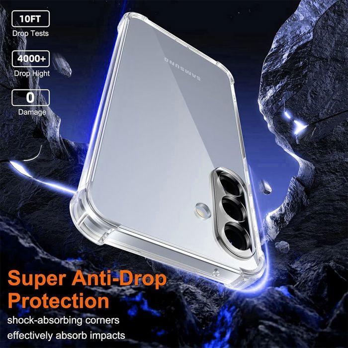 Coque pour Samsung Galaxy A57 5G, Protection Silicone Anti-Rayures Antichoc Transparent