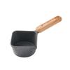 Non-stick Pouring Oil Pan Wood Handle Sauce Pan Cookware Butter Heating Pot  Porridge
