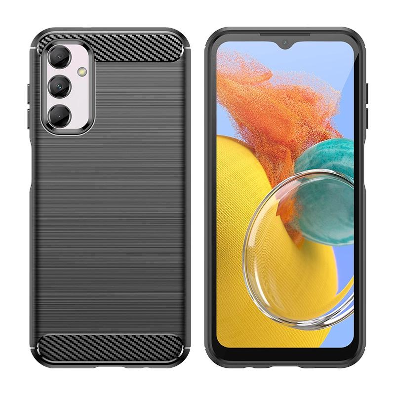 Elastyczne Etui Wzór Karbon Do Samsung Galaxy M14 Carbon Case - Czarne