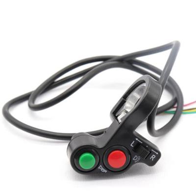 7/8 "motosiklet gidonu Anahtarı Motor Elektrikli Çalıştırma Korna Işık Basma Düğmesi