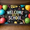 Welcome Back To School Banner Colorful School Bus Design Backdrop Decorations Classroom Events Party Supplies Photography Props