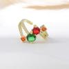 Open Ring Christmas Exaggerated Heavy-duty Adjustable Ring
