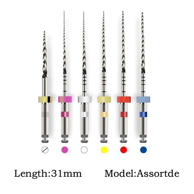 25/21mm Dental Dateien SC Vorwärts Rotation NiTi Datei System für Endodontie Zahnmedizin Materialien 6 Teile/schachtel SOCO PLUS