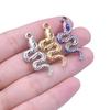 Different Style 3pcs Serpent Charm Stainless Steel Pendant Snake Pendant Charms For Jewelry Making Supplies Animal Punk Material