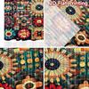 2D flat Photography Backdrop Photography Banner Colorful Geometric Shapes 100% Polyester Vibrant Reunion for Bedroom