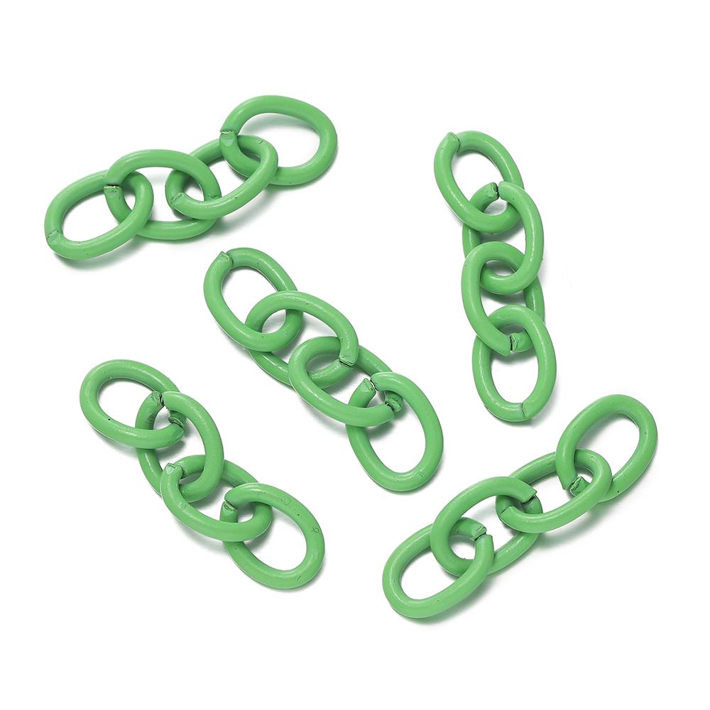 20pcs/lot 25mm Metal Link Chain Connector For Keychain Pendant KeyChains Hanging Accessories Diy Jewelry Making Findings