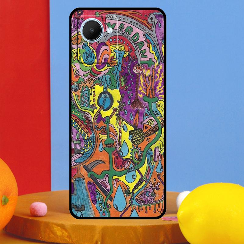 Indie Hippie Art For Realme C75 C71 C55 C53 C67 C61 C33 C63 C51 10 11 12 13 14 15 Pro Plus C65 GT7 Pro Case
